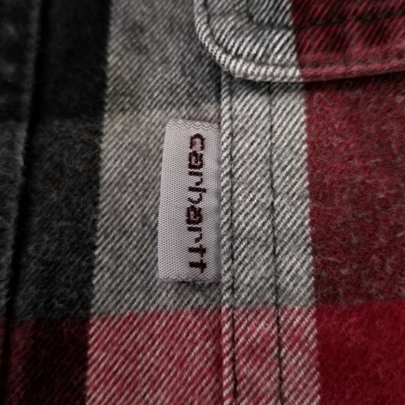 Carhartt Hubbard Original Fit Plaid Button Down Shirt S - Picture 7 of 8